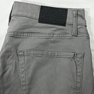 Lucky‎ Brand 223 Straight Fit Men Gray Chino Stretch Pants Pockets Size 34X29